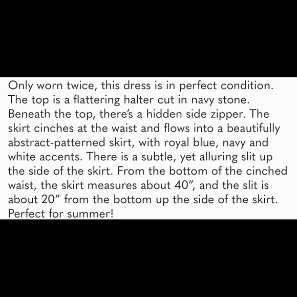 J.Crew navy and white abstract maxi dress - Picture 6 of 6